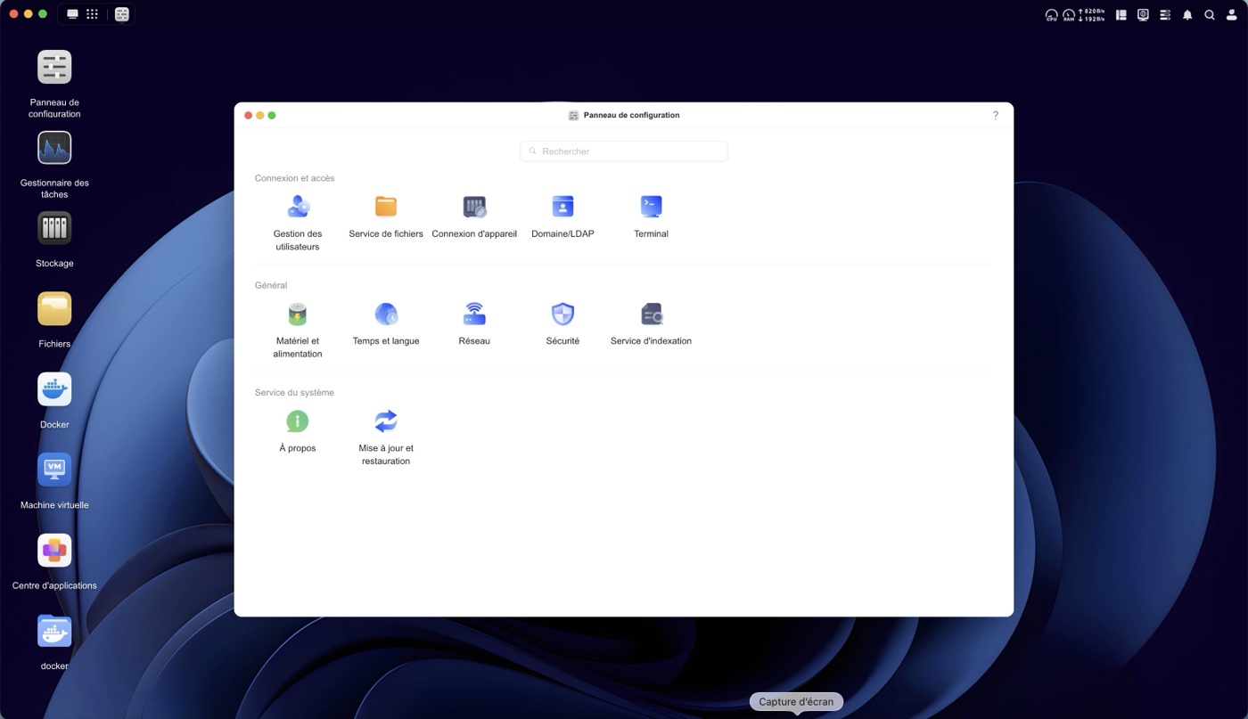 Interface UGOS Pro sur UGREEN DXP4800 Pro (vue 3)