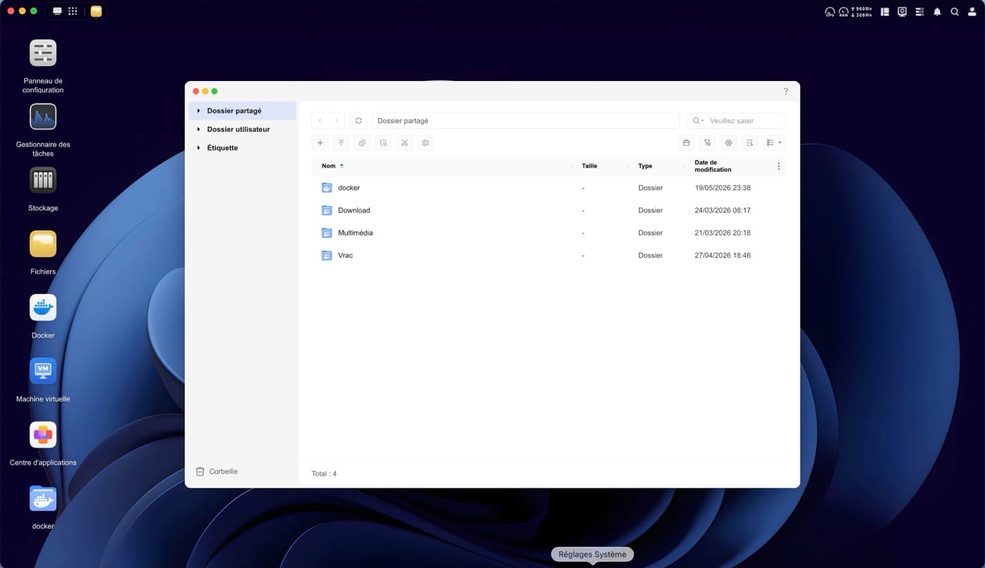 Interface UGOS Pro sur UGREEN DXP4800 Pro (vue 4)