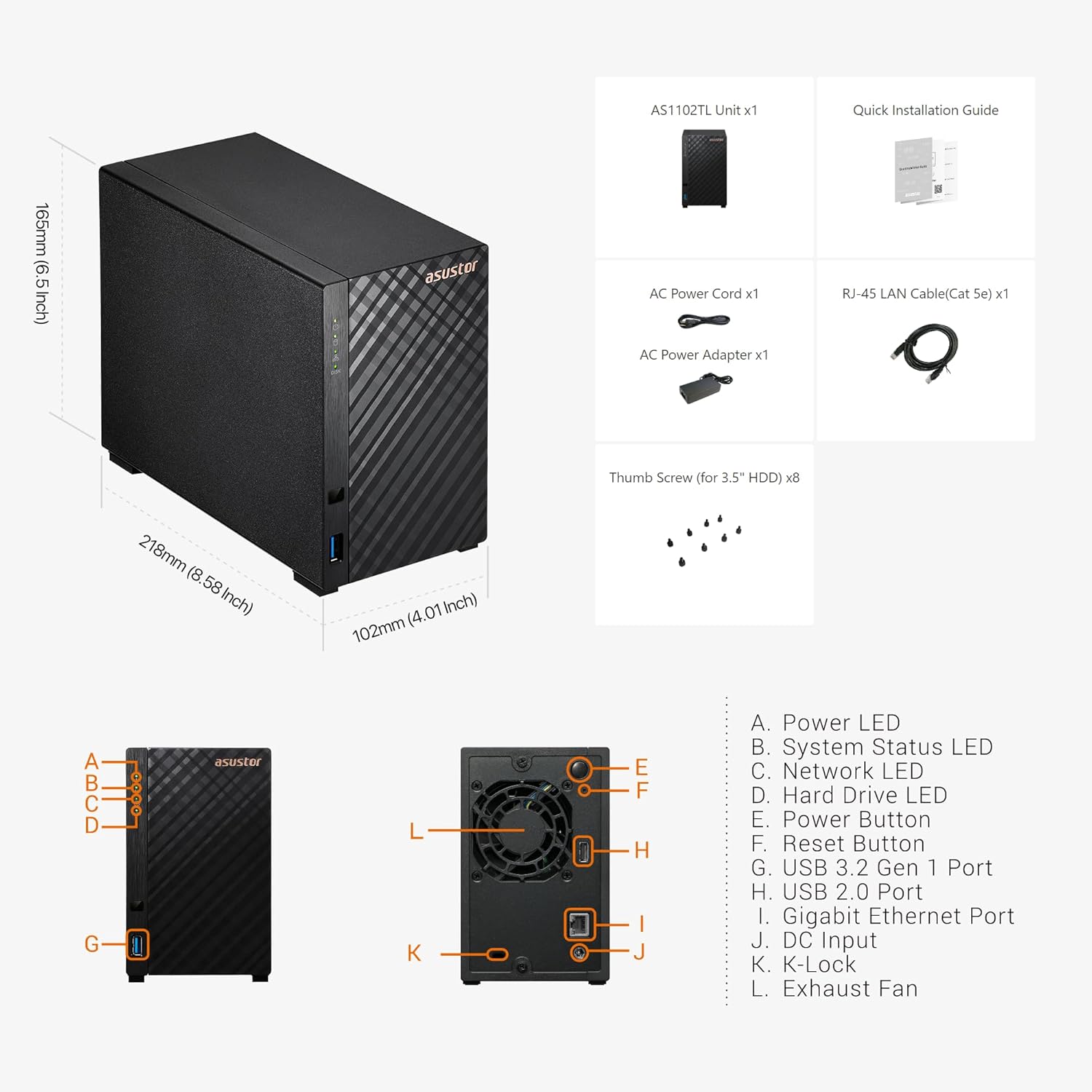 ASUSTOR DRIVESTOR 2 Lite (AS1102TL) - photo 5