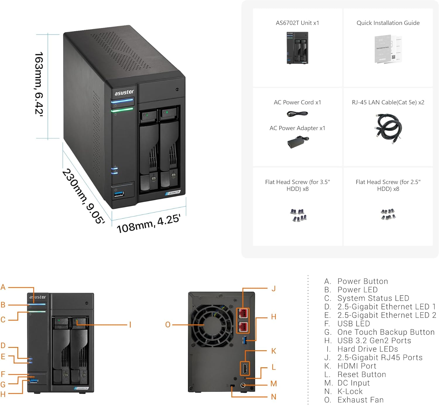 ASUSTOR Lockerstor 2 Gen2 AS6702T - photo 2