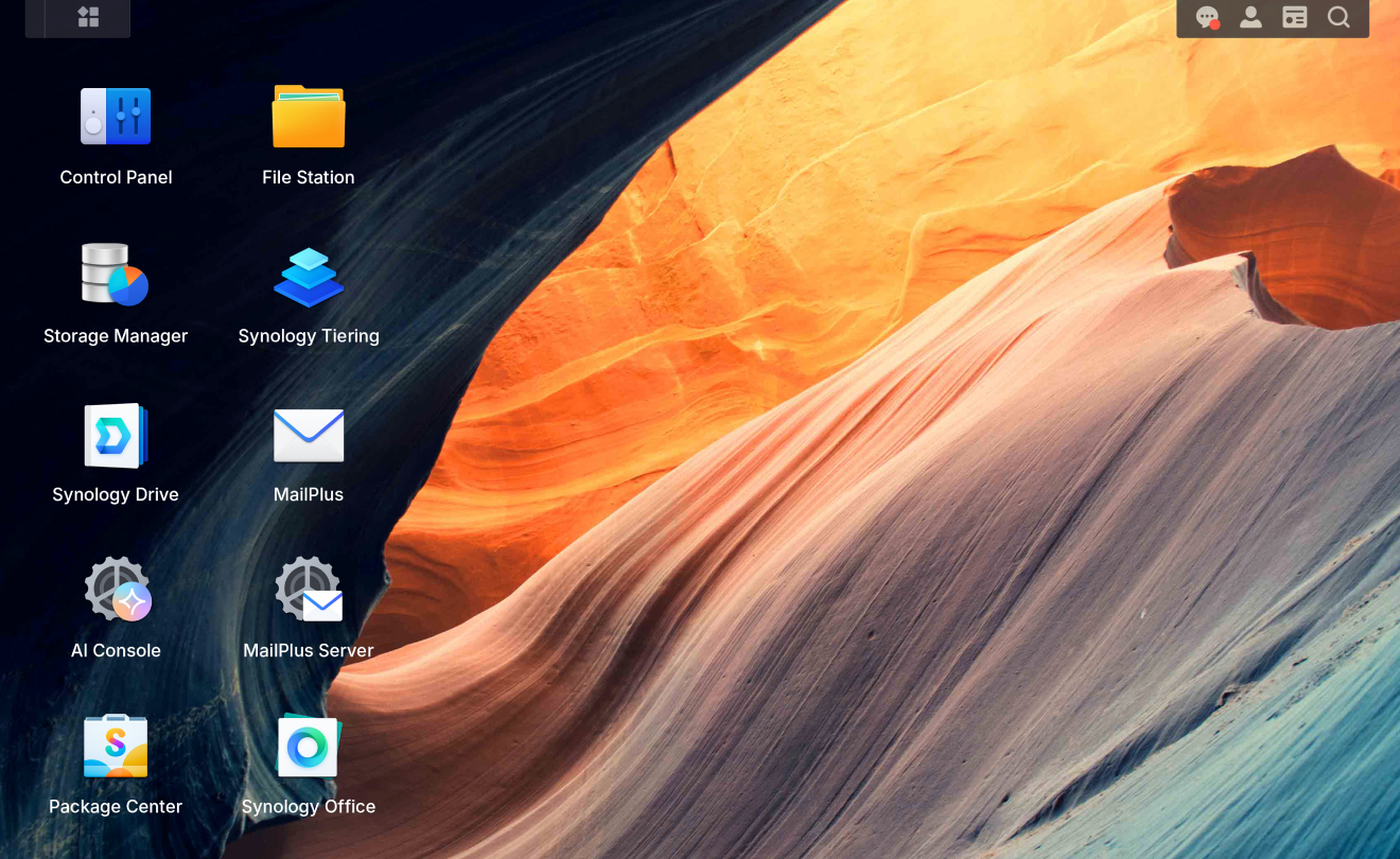 Interface DSM 7 - Synology DS423+
